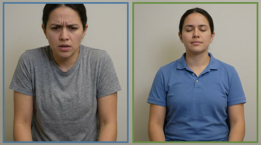 مقارنة واقعية بين التنفس السريع والتنفس الهادئ قبل حبس النفس