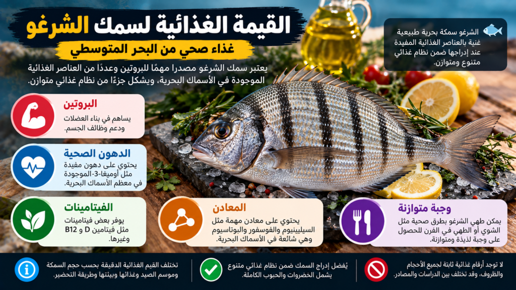 القيمة الغذائية لسمك الشرغو ومحتواه من البروتين والدهون والعناصر الغذائية