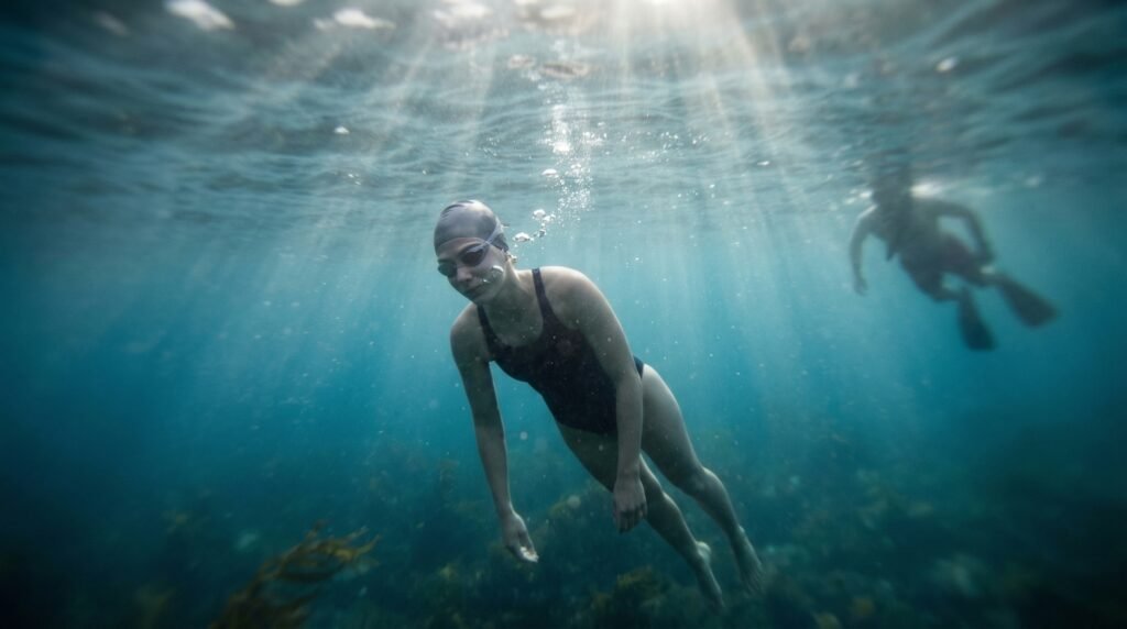 تصور لحالة فقدان الوعي تحت الماء بالقرب من السطح