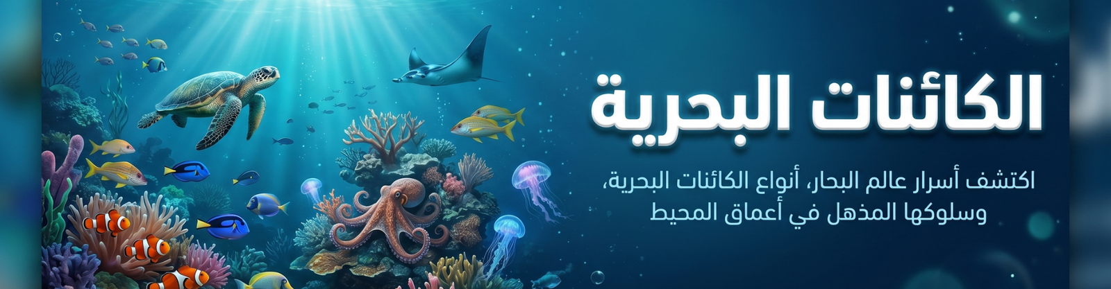 إكتشف أسرار عالم البحار، أنواع الكائنات البحرية، سلوكها وسلوكها المذهل في أعماق المحيط