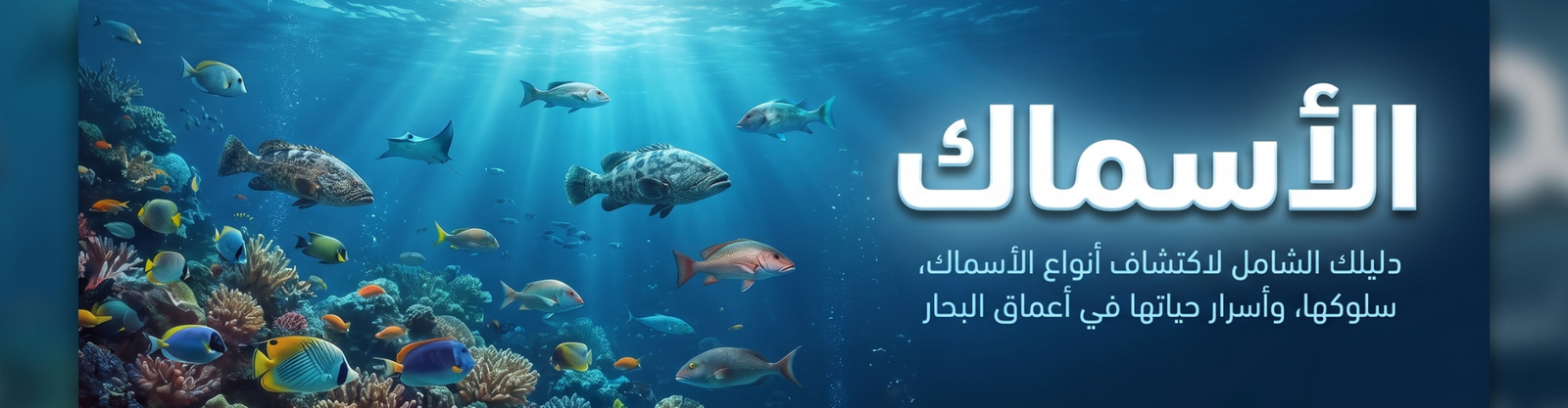 الدليل الشامل لاكتشاف الرخويات، أنواع الأسماك، سلوكها وأسرار حياتها في أعماق البحار