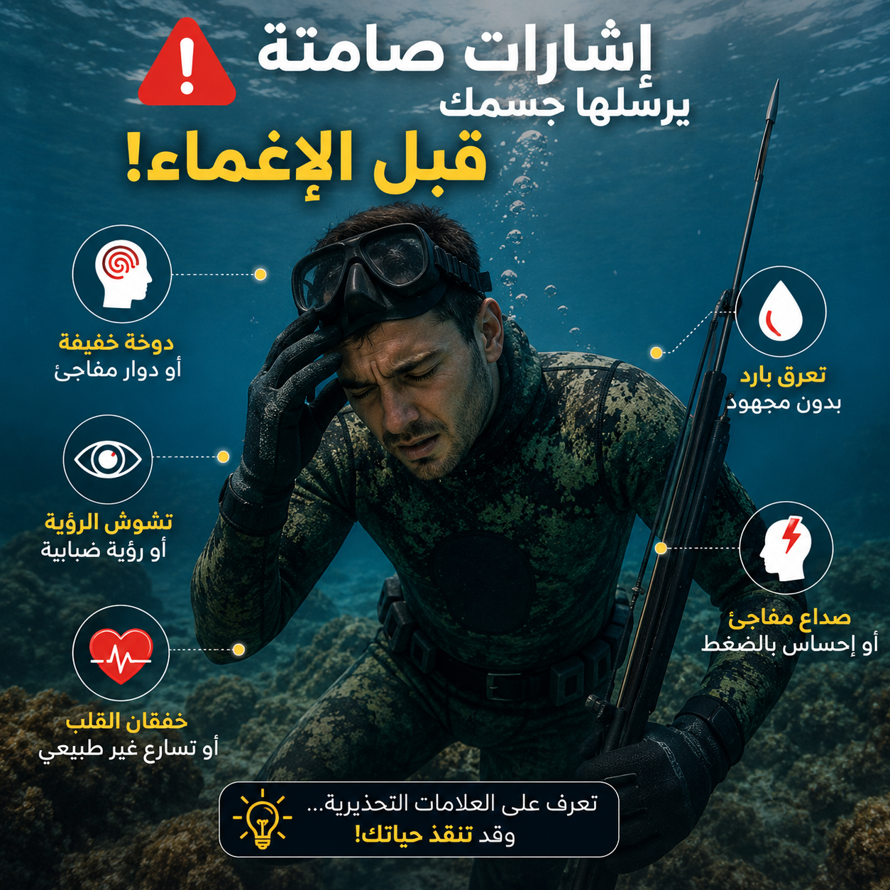 ماذا يحدث قبل الإغماء بثوانٍ؟ العلامات الصامتة التي يرسلها جسمك قبل فقدان الوعي